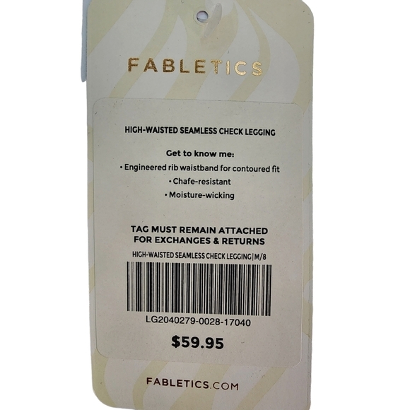 Fabletics Women's High-Waisted Seamless Check Leggings -M/8 - Picture 8 of 8